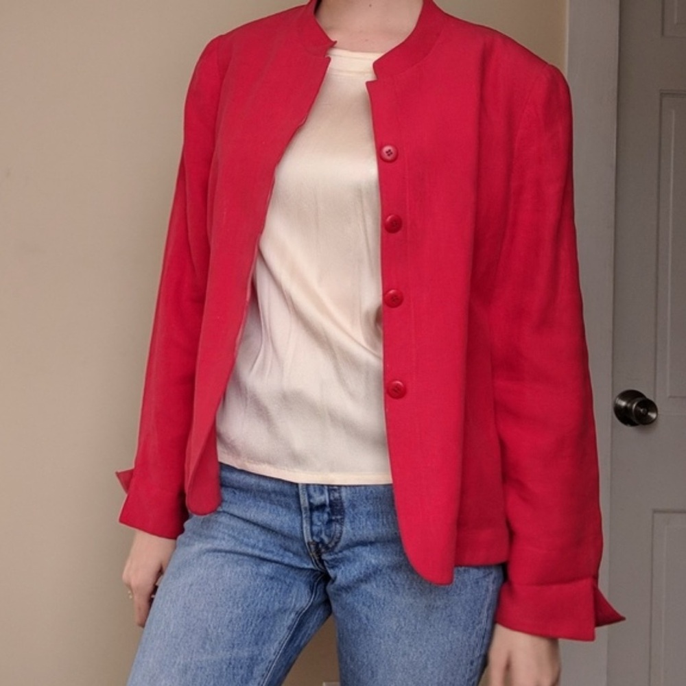 Armani Collezioni women’s linen cotton blazer size 10